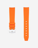 Gebogenes Kautschukarmband - Orange