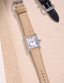 Beige Suede Leather Strap - 17-21mm