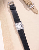 Black Embossed Alligator Leather Strap 18mm-21mm