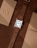 Brown Suede Leather Strap - 17-21mm