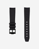 Curved Vertech Rubber Strap - Black