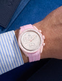 Gebogenes Kautschukarmband - Rosa